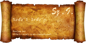 Szél Irén névjegykártya